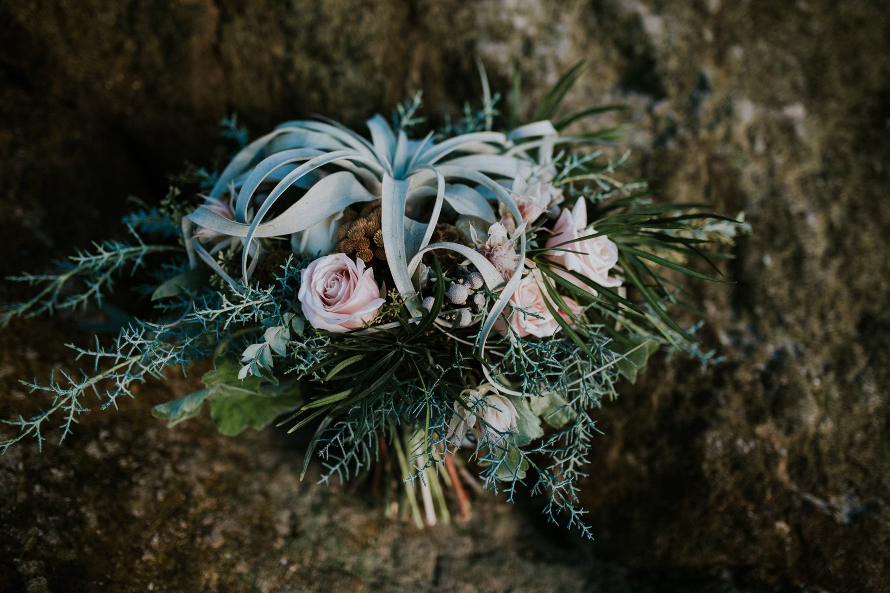 Styled editorial beach session.